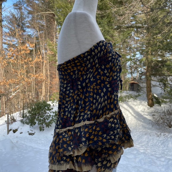 FREE PEOPLE Silk Mixed Media Skirt Top - Picture 12 of 16